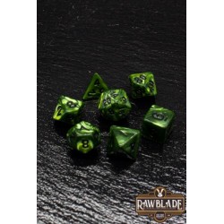 RAWBLADE MARBLE SET DADOS DARK GREEN (7)