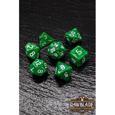 RAWBLADE MARBLE SET DADOS DARK GRASS (7)