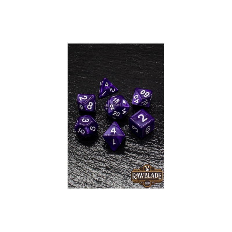 RAWBLADE MARBLE SET DADOS DARK INDIGO(7)