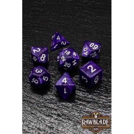 RAWBLADE MARBLE SET DADOS DARK INDIGO(7)