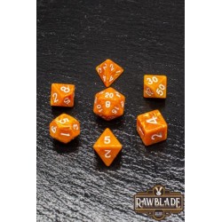 RAWBLADE MARBLE SET DADOS DARK LIGHT ORANGE (7)