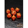 RAWBLADE MARBLE SET DADOS DARK ORANGE (7)