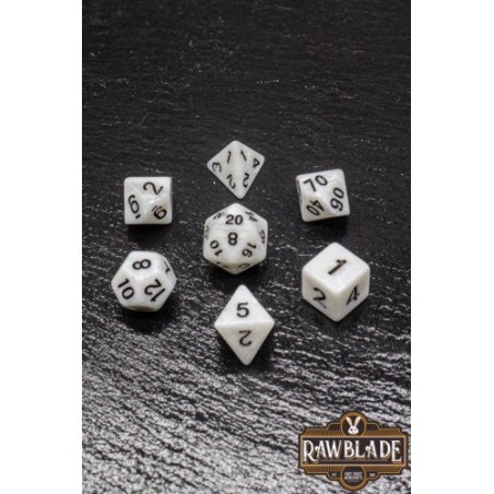 RAWBLADE MARBLE SET DADOS WHITE  (7)