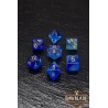 RAWBLADE TRANSPARENT GAL SET DADOS DARK BLUE (7)