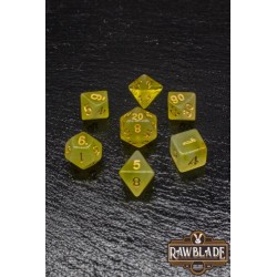 RAWBLADE TRANSPARENT GAL SET DADOS YELLOW (7)