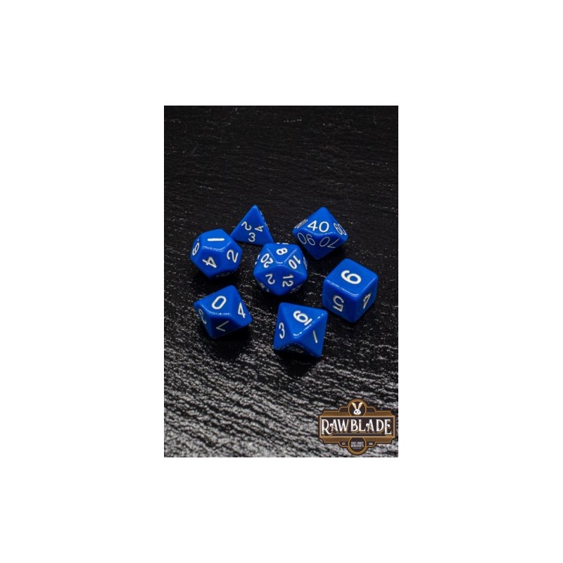 RAWBLADE OPAQUE SET DADOS BLUE (7)