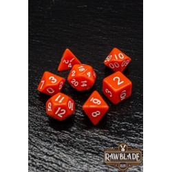 RAWBLADE OPAQUE SET DADOS ORANGE (7)