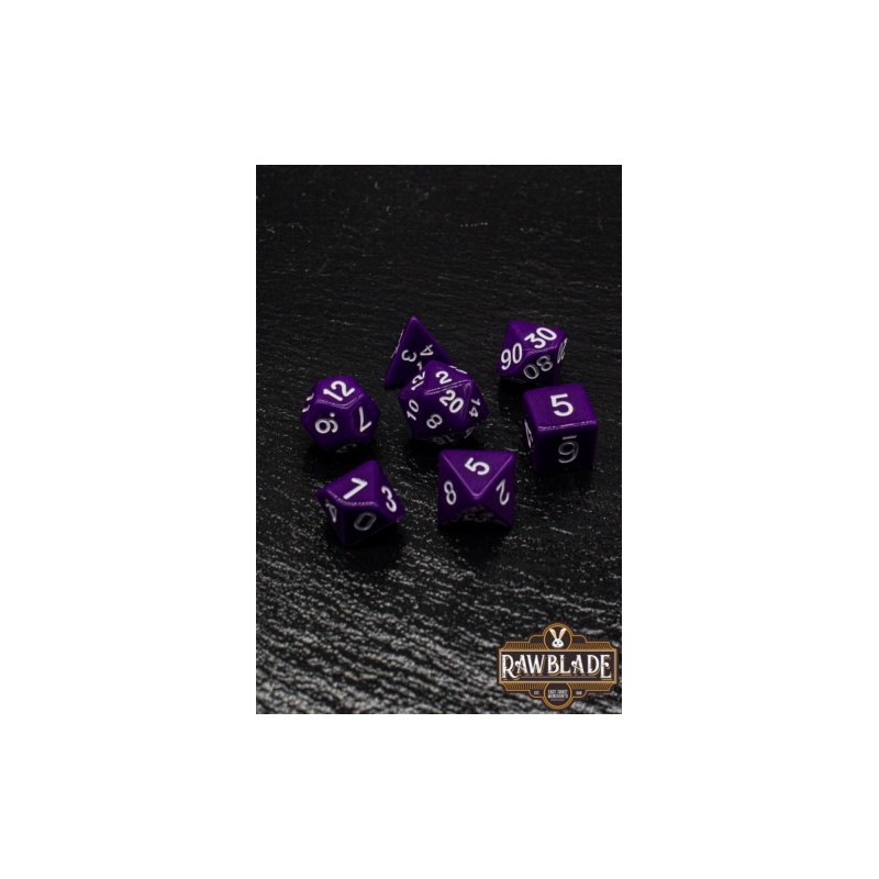 RAWBLADE OPAQUE SET DADOS PURPLE (7)