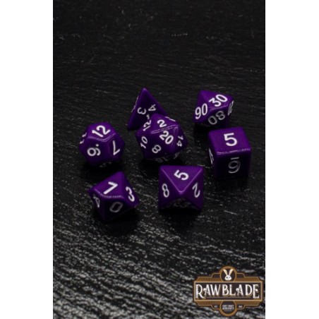 RAWBLADE OPAQUE SET DADOS PURPLE (7)