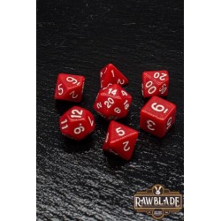RAWBLADE OPAQUE SET DADOS RED  (7)