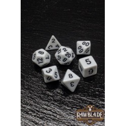 RAWBLADE OPAQUE SET DADOSWHITE  (7)