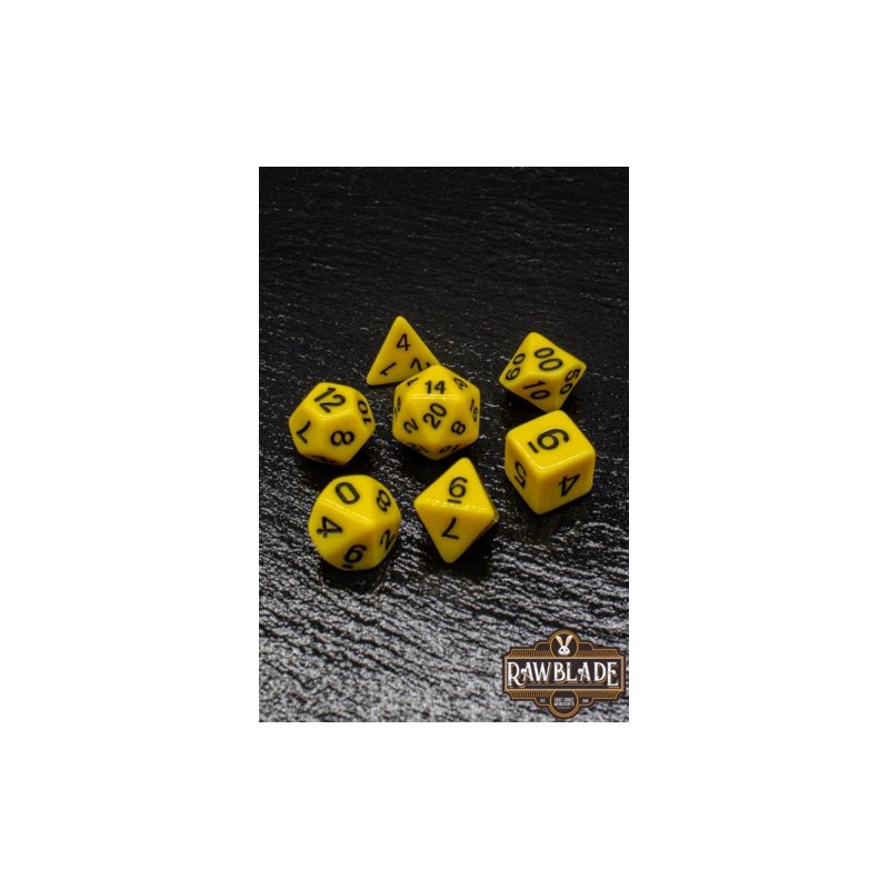 RAWBLADE OPAQUE SET DADOS YELLOW(7)
