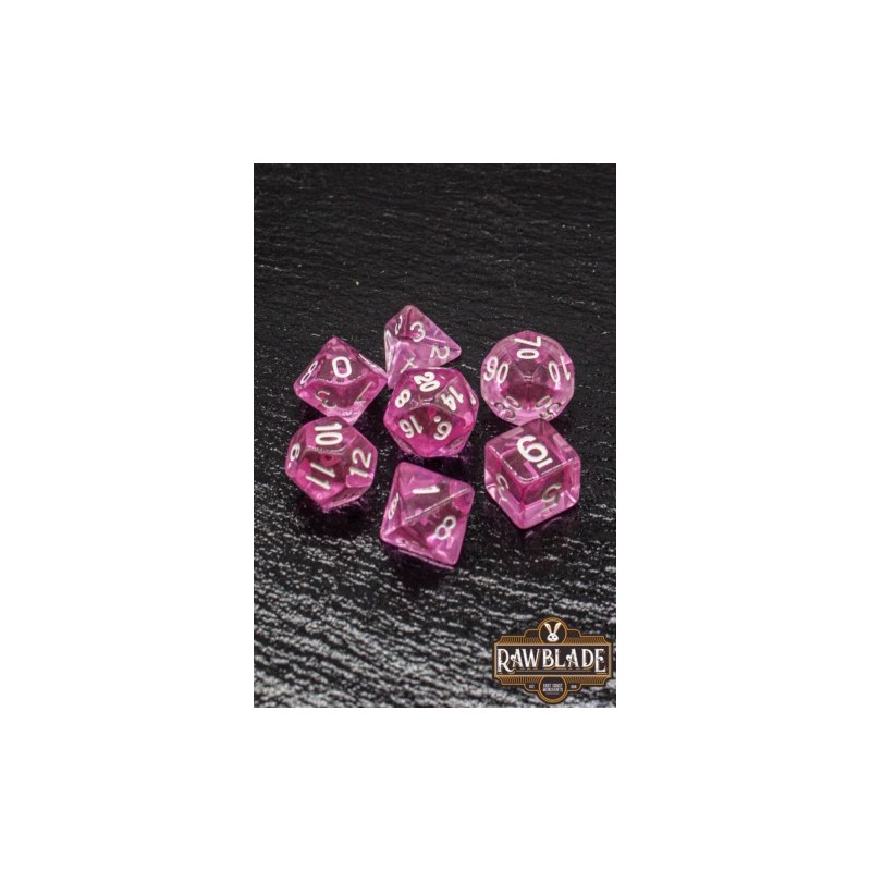 RAWBLADE TRANSPARENT SET DADOS BUBBLEGUM  (7)