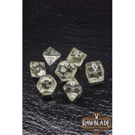 RAWBLADE TRANSPARENT SET DADOS CLEAR (7)