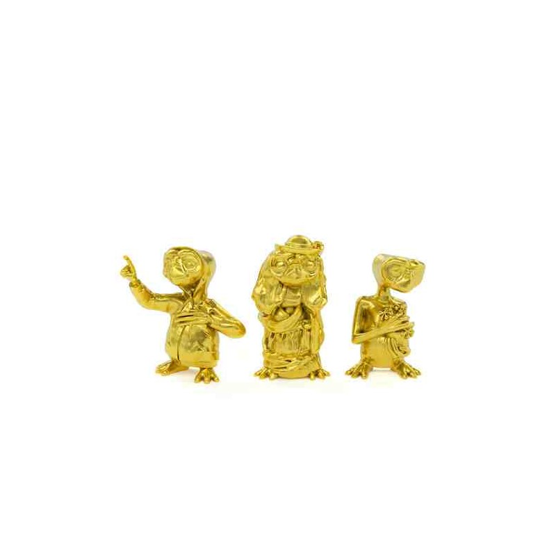 SET 3 FIGURITAS E.T PVC GOLDEN 5 CM
