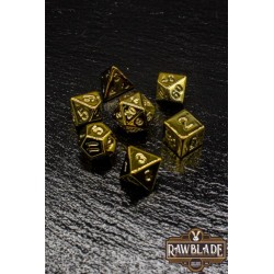 RAWBLADE ACRYLIC METALLIC SET DADOS GOLD (7)