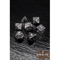 RAWBLADE ACRYLIC METALLIC SET DADOS SILVER (7)