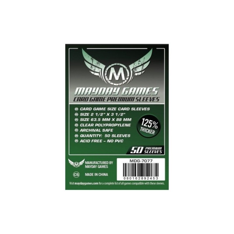 FUNDA PREMIUM MAYDAY CARD GAME 63.5 X 88 (50)