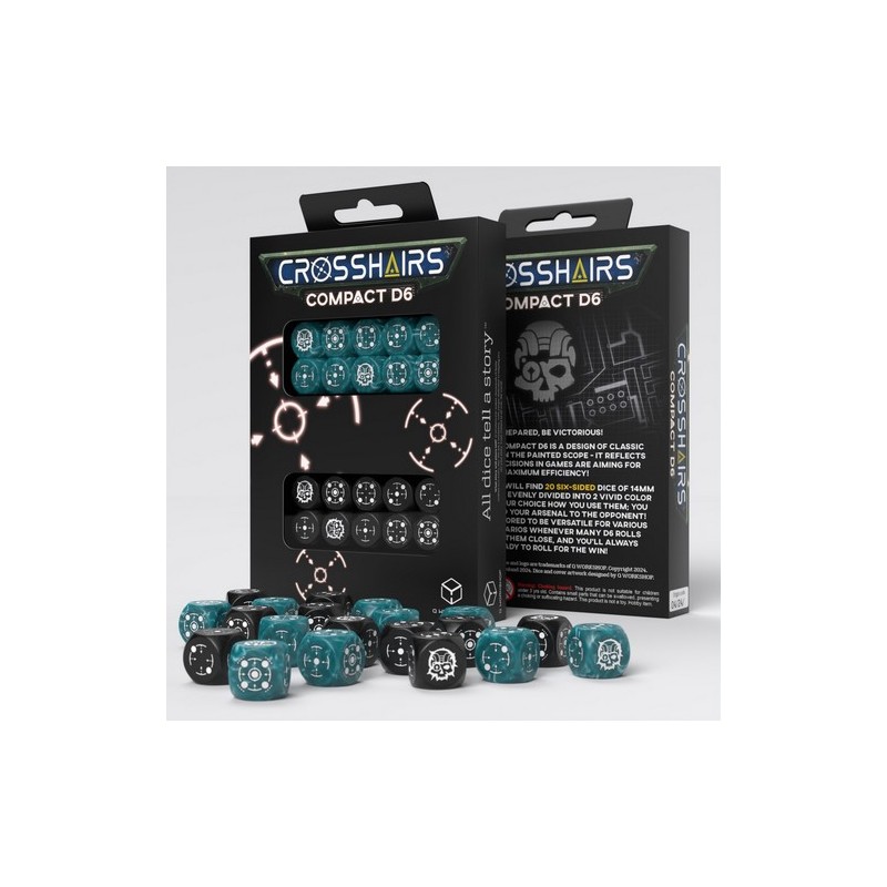 QW DADOS COMPACT D6 STORMY BLACK