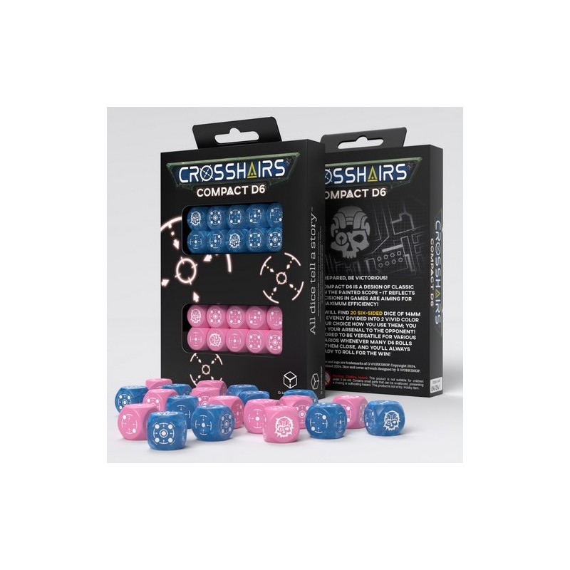 QW DADOS COMPACT D6 BLUE PINK