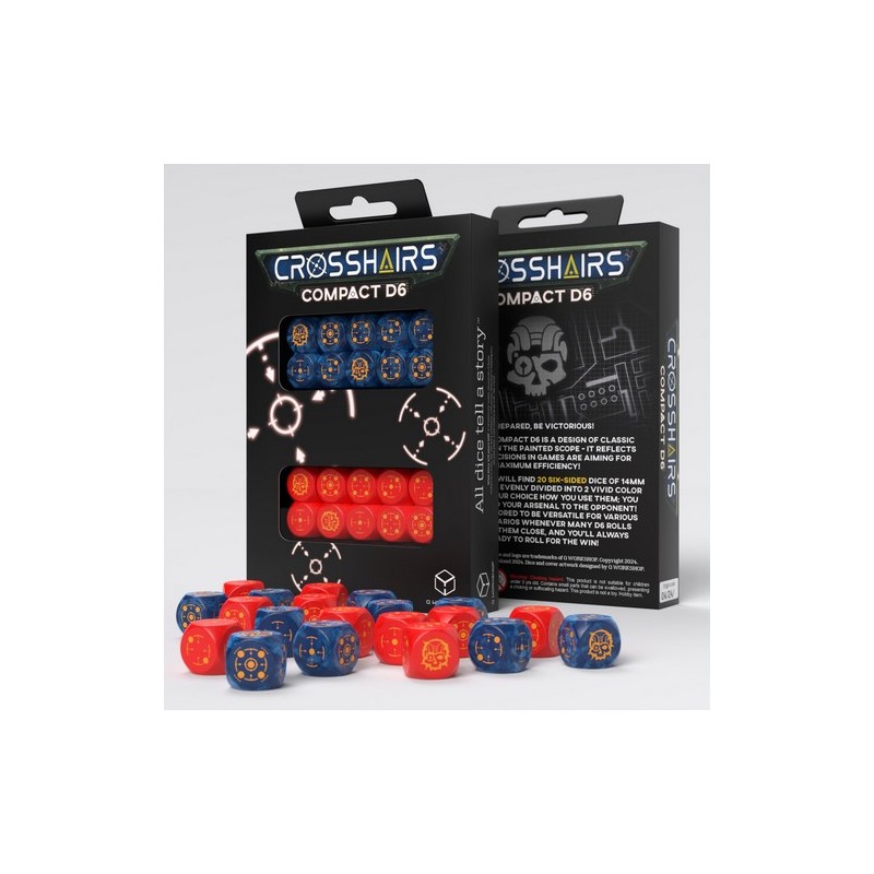 QW DADOS COMPACT D6 COBALT RED