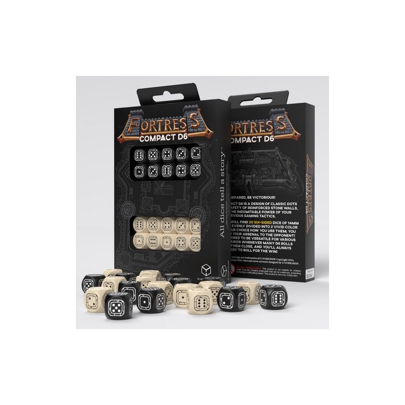 QW DADOS FORTRESS COMPACT D6 BLACK BEIGE