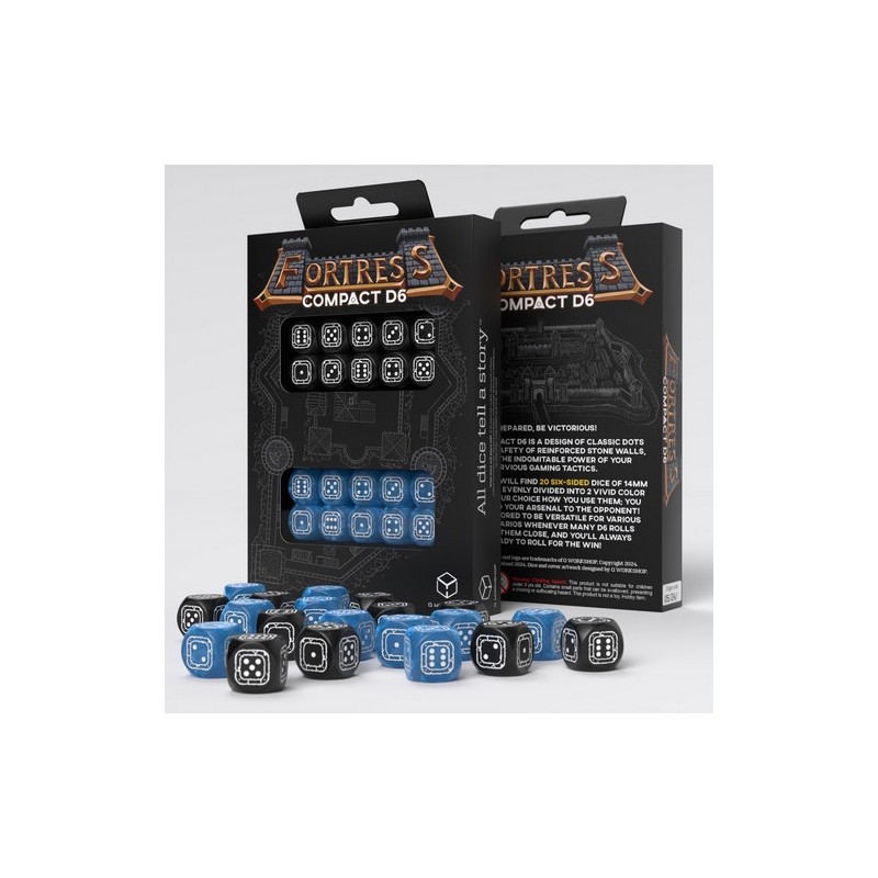 QW DADOS FORTRESS COMPACT D6 BLACK BLUE