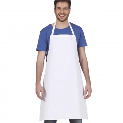 Delantal Blanco Cocinero Adulto | Complemento Disfraz - Poliéster