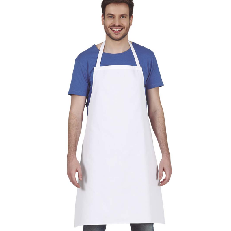 Delantal Blanco Cocinero Adulto | Complemento Disfraz - Poliéster