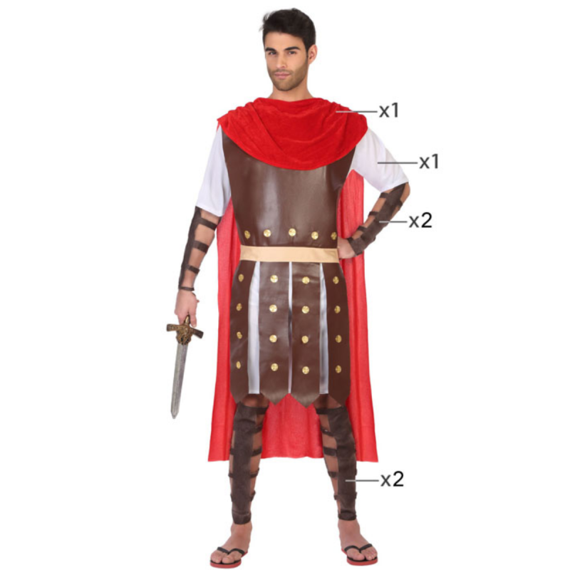 Disfraz Legionario Romano Adulto | Disfraz Gladiador para Carnaval