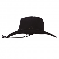 Sombrero Vaquero Negro de Antelina para Adultos - Complemento de Disfraz Cowboy Western