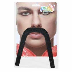Bigote Mandarín Negro Postizo