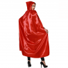 Capa con Capucha de Satén Roja 140 cm