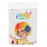 Peluca de payaso multicolor rizada, perfecta para Carnaval y disfraces.