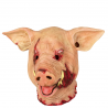 Máscara de cerdo terror de látex con cicatrices sangrientas para Halloween