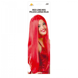 Peluca Melena Roja para adulto ideal para Halloween y fiestas