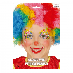 Peluca Payaso Infantil Multicolor