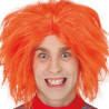 Peluca Naranja Adulto - Ideal para disfraz de Sombrerero o muñeco asesino.