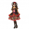 Disfraz de Catrina Deluxe para niña con vestido y tocado