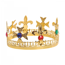Corona de Rey Dorada Deluxe - Majestuosidad para Disfraces