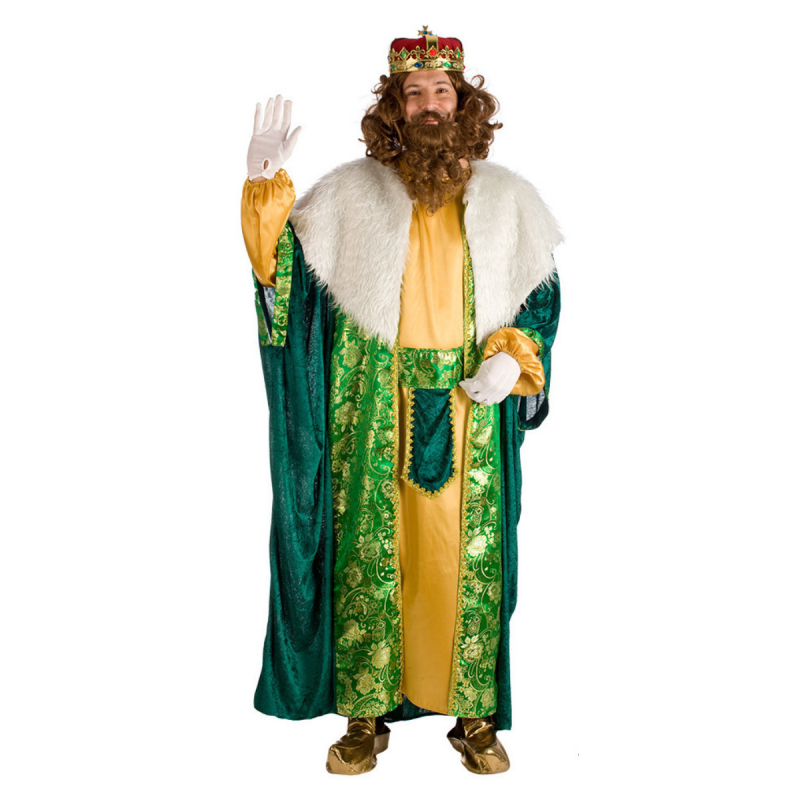Disfraz de Rey Mago Gaspar de Lujo para Adulto