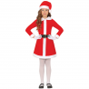 Disfraz de Mamá Noel infantil para niña - Vestido con sombrero y cinturón.
