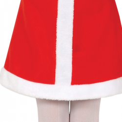 Disfraz de Mamá Noel infantil para niña - Vestido con sombrero y cinturón.