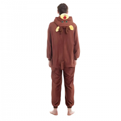 Disfraz de Reno Adulto Unisex con Capucha y Cremallera