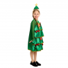 Disfraz Infantil de Árbol de Navidad con Vestido de Volantes y Diadema Decorativa