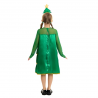 Disfraz Infantil de Árbol de Navidad con Vestido de Volantes y Diadema Decorativa