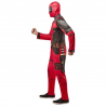 Disfraz Deadpool Classic para adulto con jumpsuit rojo y negro y máscara. Inspirado en el personaje de Marvel.