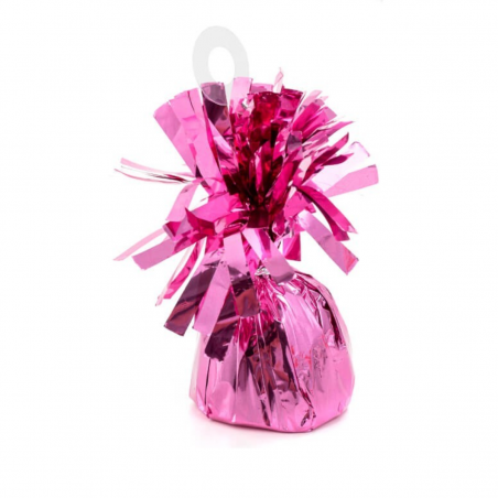 Peso para globos en colores surtidos con diseño decorativo ideal para fiestas y eventos.