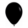 Globo Látex R12 Sempertex Fashion Negro Sólido 30cm, ideal para decoraciones modernas y elegantes.