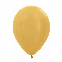 Globo Látex R12 Sempertex Dorado Metalizado - Bolsa de 50 Unidades